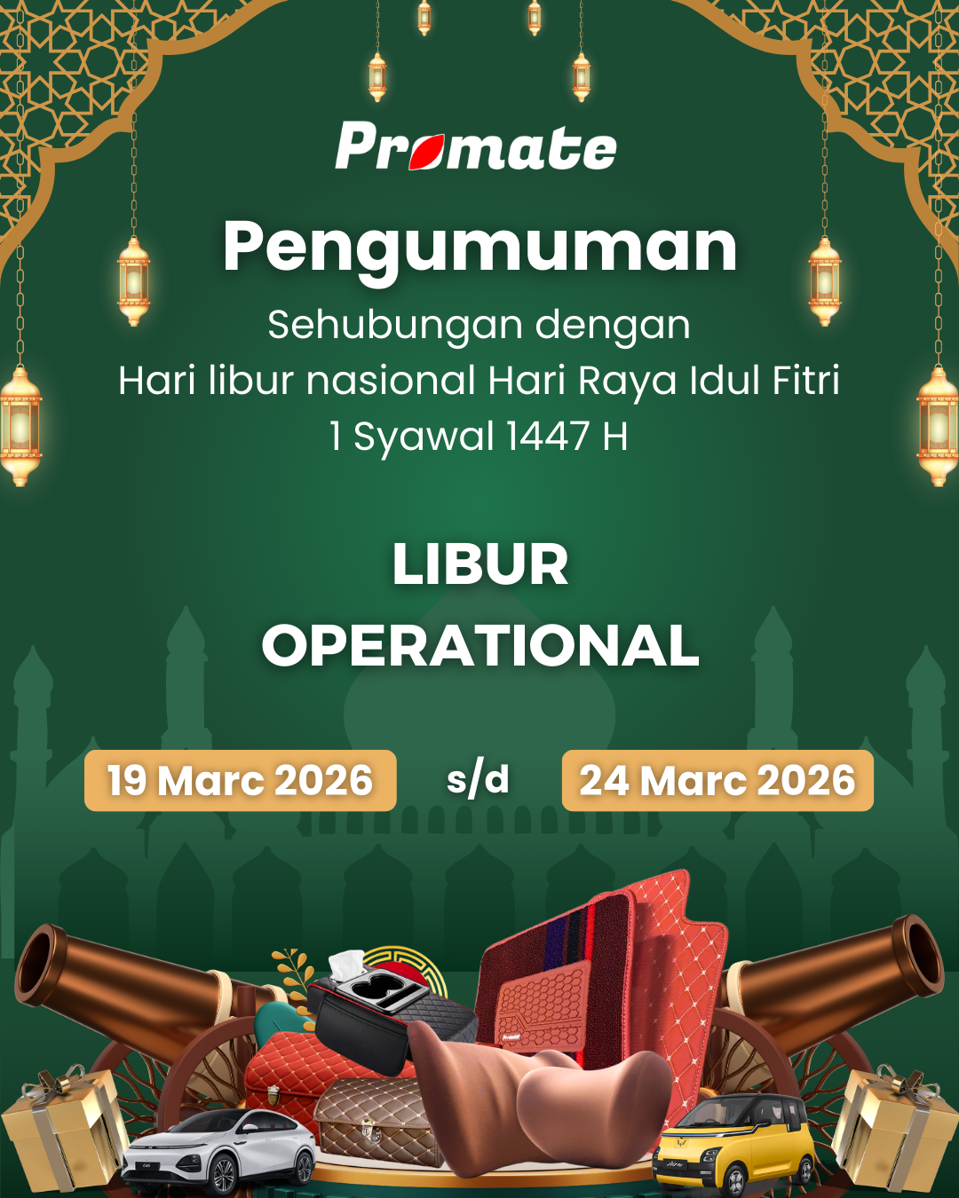 Jadwal Libur Operational PROMATE 